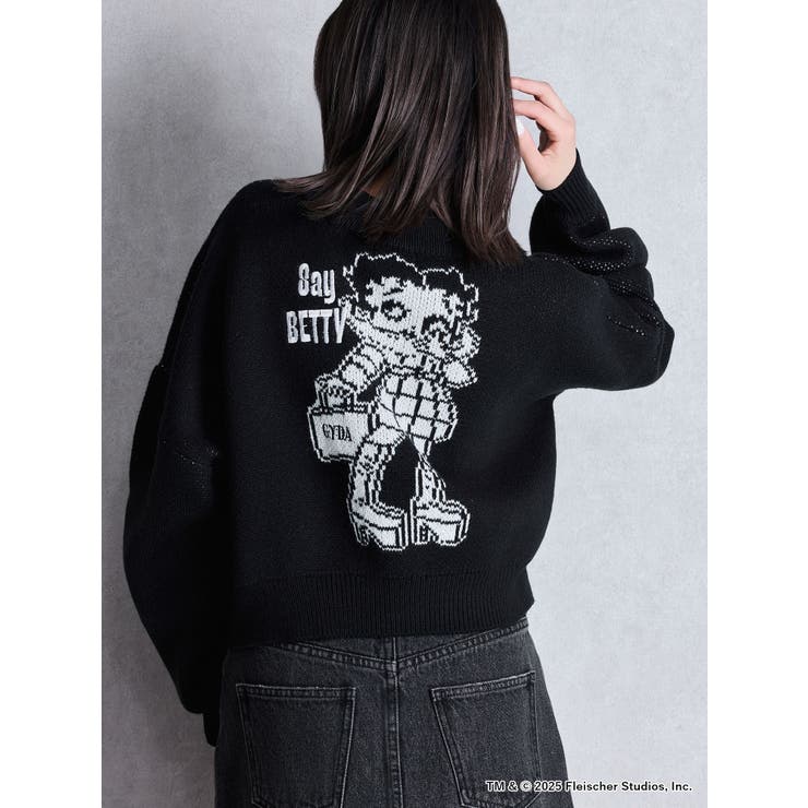 BETTY×GYDA short ニットトップス[品番：MKSW0066128]｜GYDA