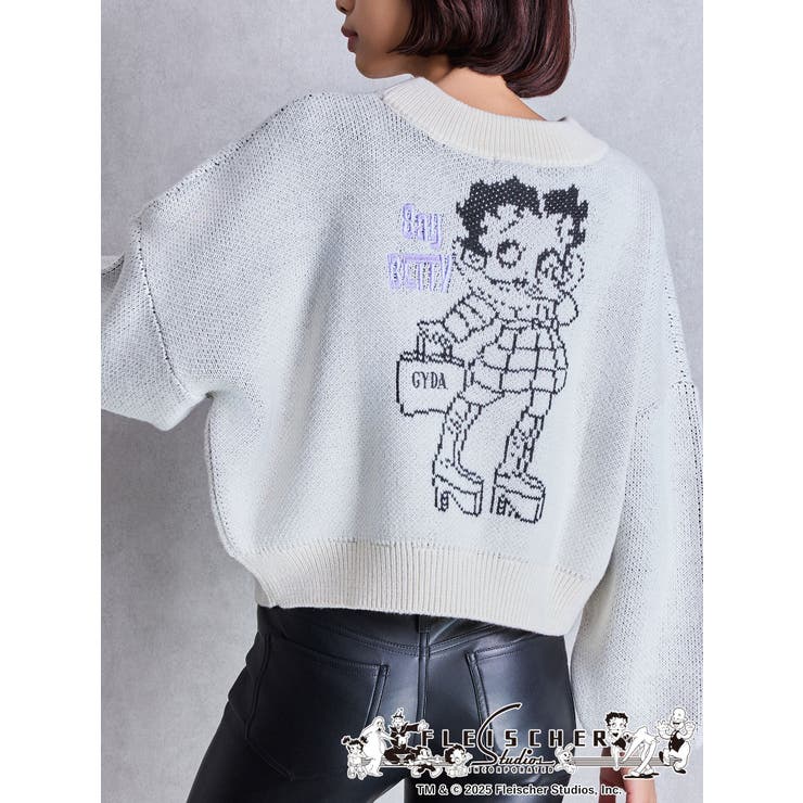 BETTY×GYDA short ニットトップス[品番：MKSW0066128]｜GYDA