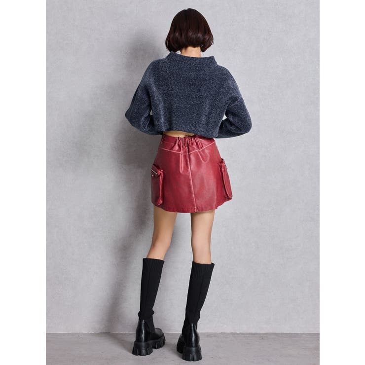 Richest ラメベロアモールショートニットトップス | GYDA | 詳細画像11 