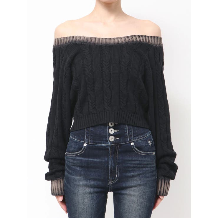 オフショルブリーチニットトップス | GYDA | 詳細画像11 