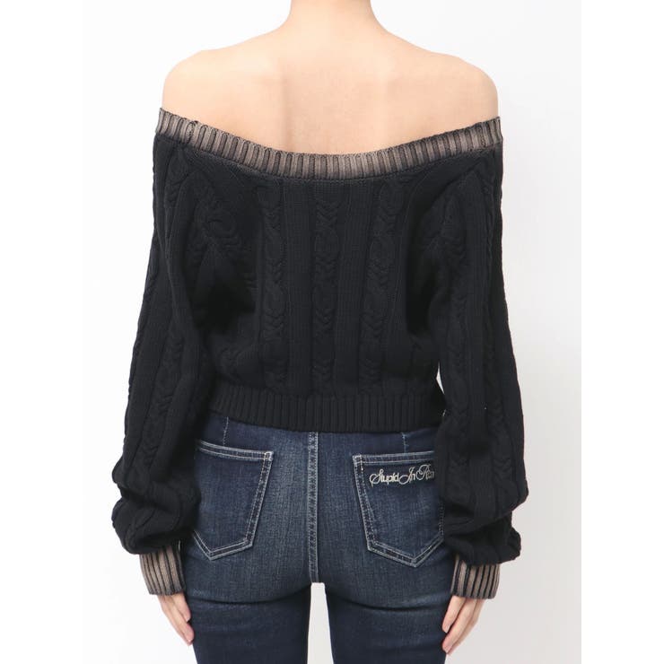 オフショルブリーチニットトップス | GYDA | 詳細画像13 