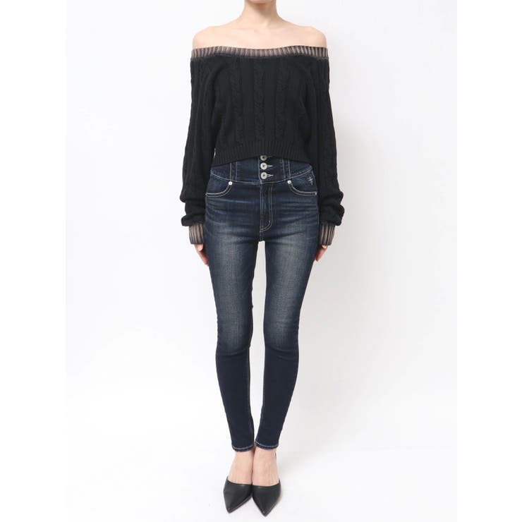 オフショルブリーチニットトップス | GYDA | 詳細画像18 