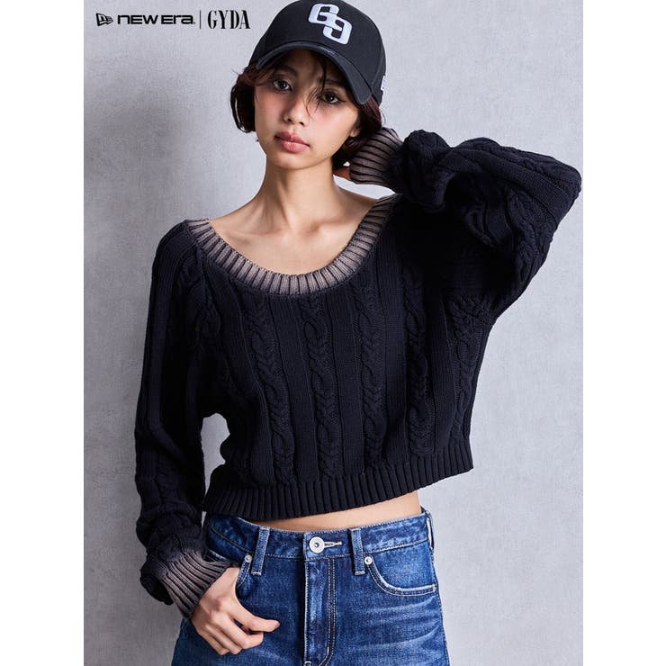 オフショルブリーチニットトップス | GYDA | 詳細画像2 