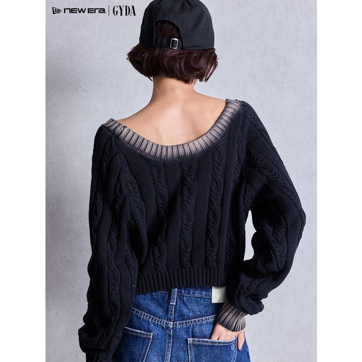 オフショルブリーチニットトップス[品番：MKSW0066082]｜GYDA