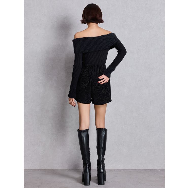 mix materialオフショルニットトップス | GYDA | 詳細画像14 