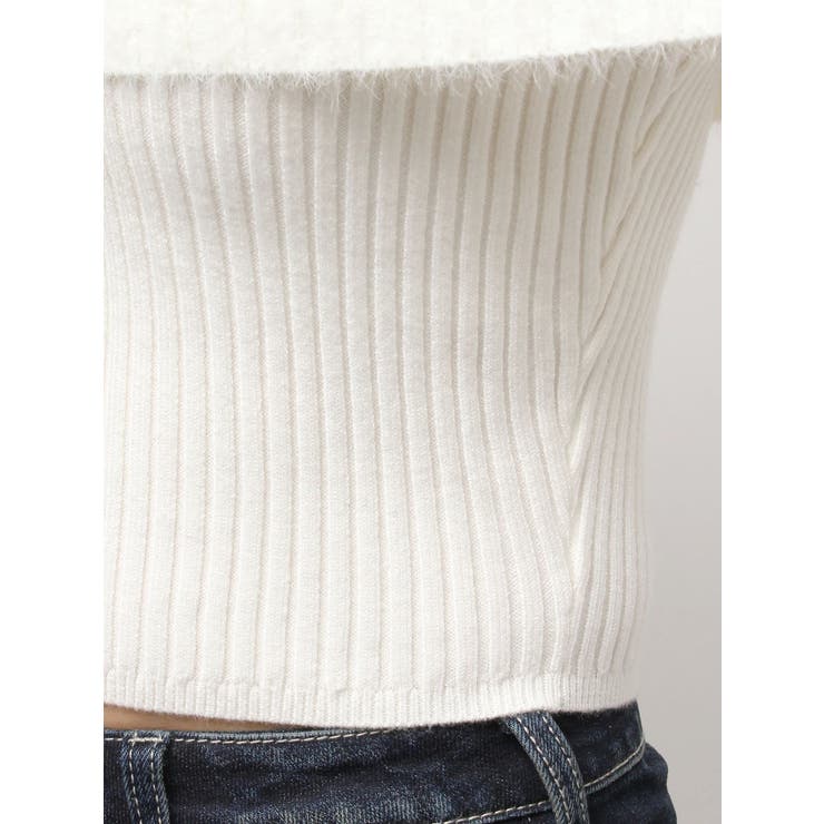 mix materialオフショルニットトップス | GYDA | 詳細画像20 