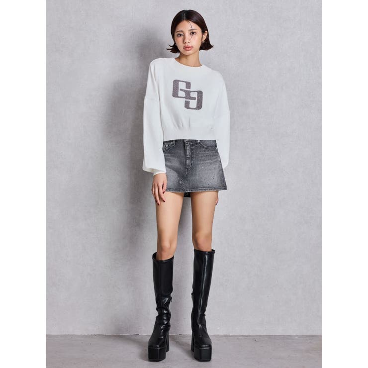 GGインターシャニットトップス | GYDA | 詳細画像10 