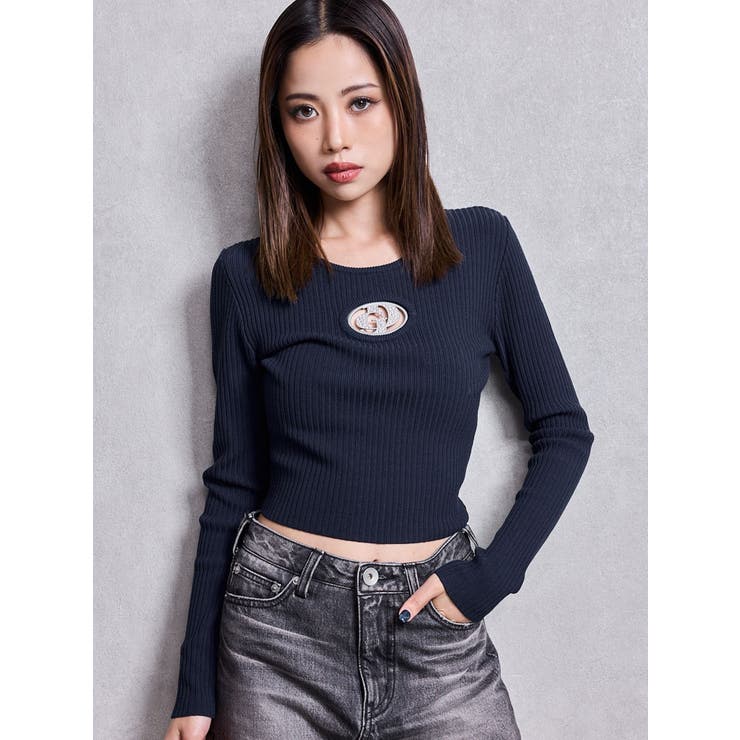 GD bijou MOLD ニットトップス | GYDA | 詳細画像29 