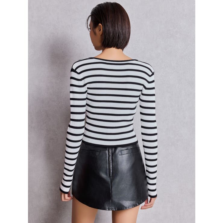 GGプレートlong sleeveニットトップス[品番：MKSW0067278]｜GYDA