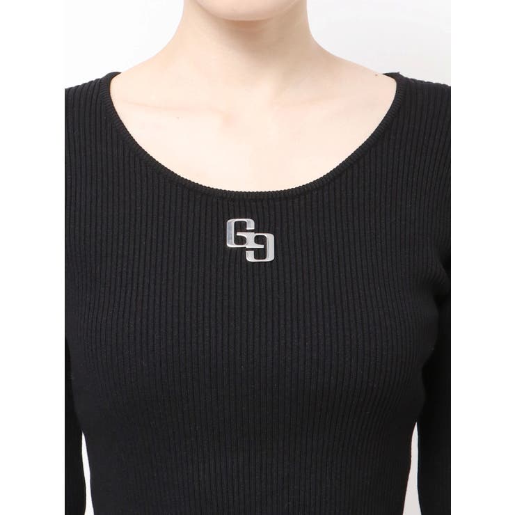 GGプレートlong sleeveニットトップス[品番：MKSW0067278]｜GYDA
