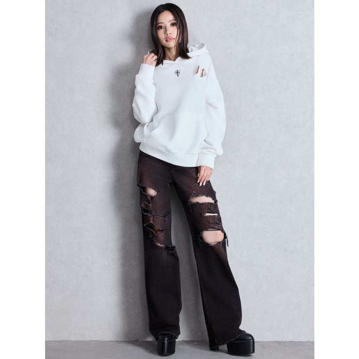 GENUINE BUNNYスウェットパーカー | GYDA | 詳細画像5 