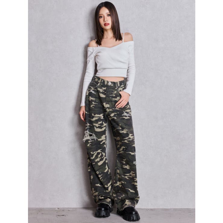 カシュクールデザインオフショルトップス | GYDA | 詳細画像4 