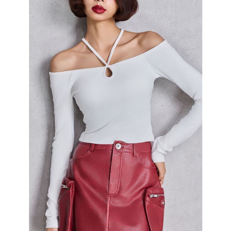 カップ付きホルタークロスショートロンT[品番：MKSW0066508]｜GYDA