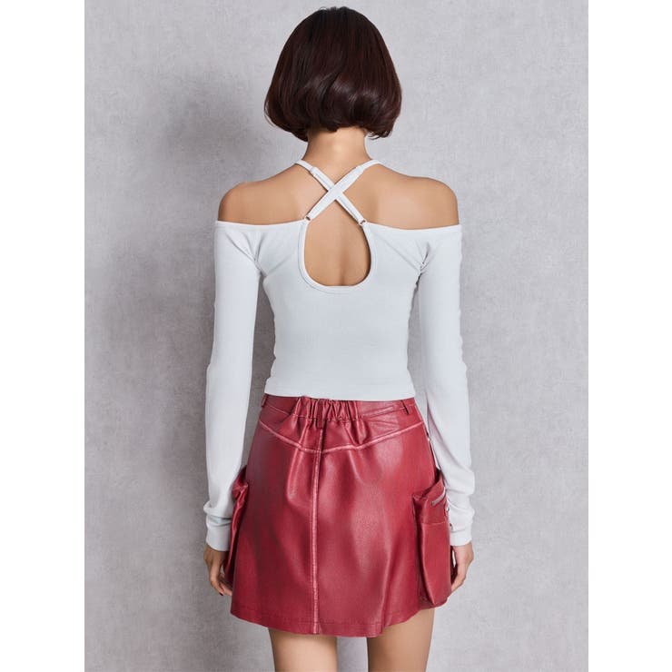 カップ付きホルタークロスショートロンT[品番：MKSW0066508]｜GYDA