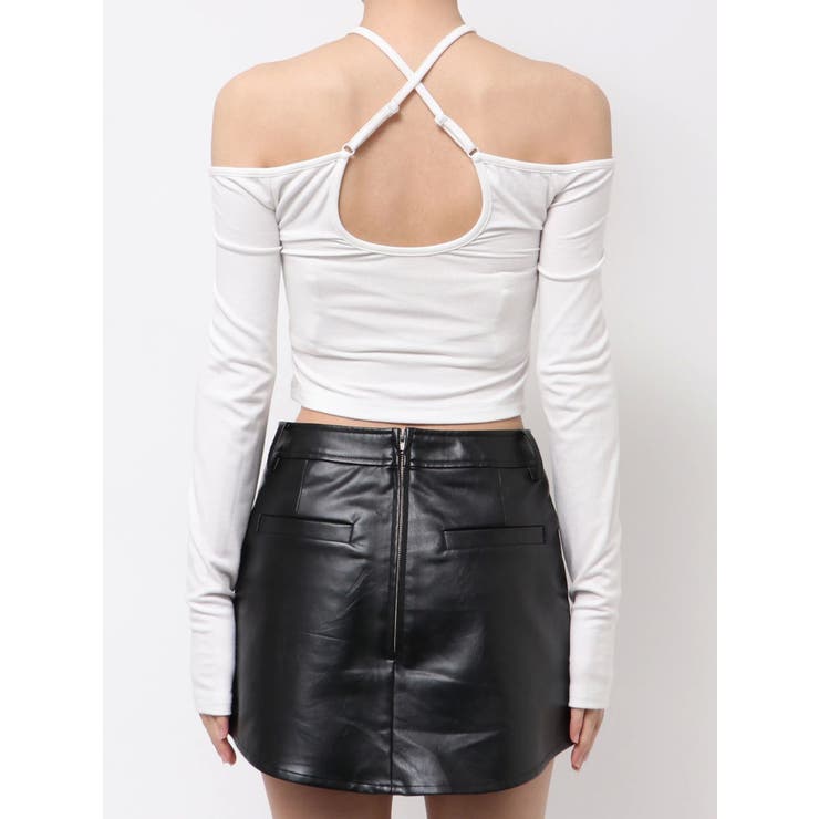 カップ付きホルタークロスショートロンT[品番：MKSW0066508]｜GYDA