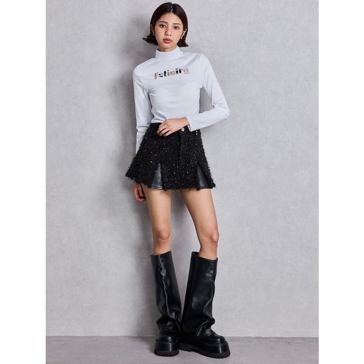 Felicity MIX material patchトップス | GYDA | 詳細画像4 