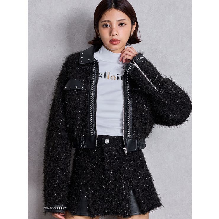 Felicity MIX material patchトップス | GYDA | 詳細画像5 