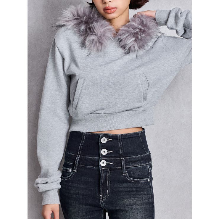 グレー | Gyda bijouファーパーカー | GYDA