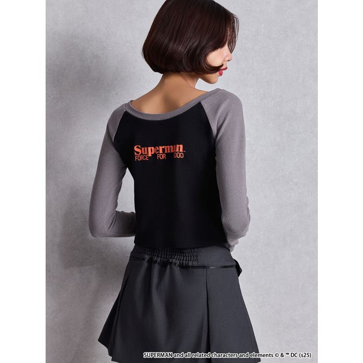 SUPERMAN GYDA 2WAYラグランショートトップス | GYDA | 詳細画像12 