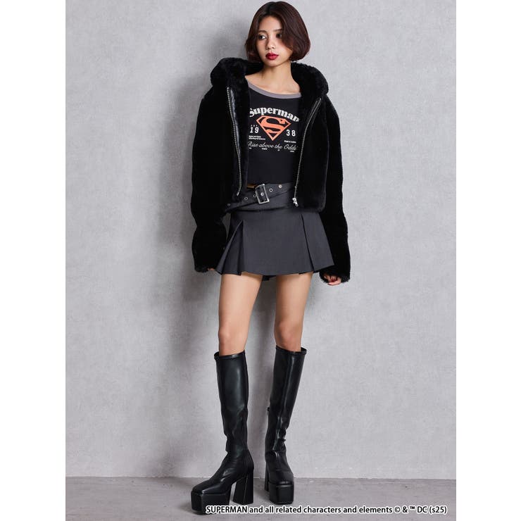 SUPERMAN GYDA 2WAYラグランショートトップス | GYDA | 詳細画像19 