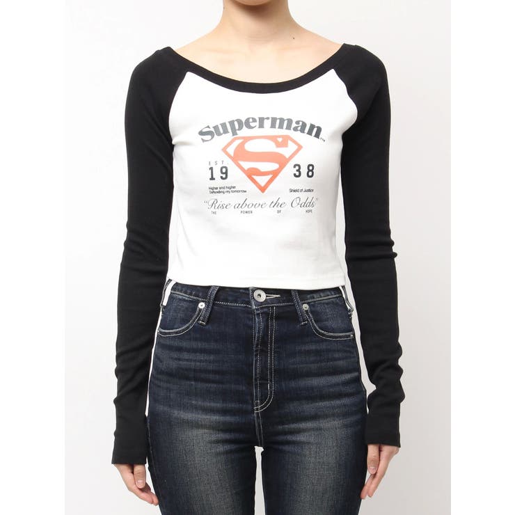 SUPERMAN GYDA 2WAYラグランショートトップス | GYDA | 詳細画像20 