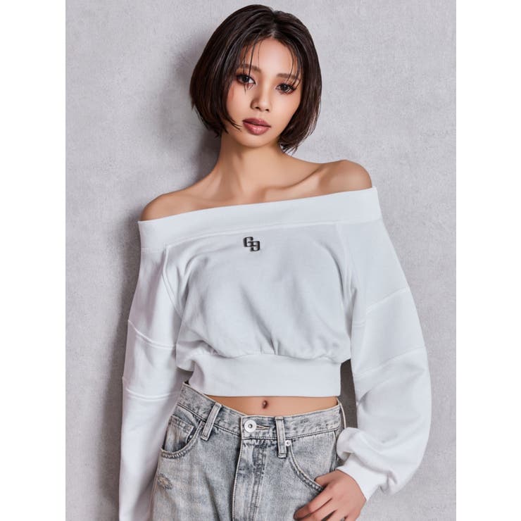 GG short スウェットトップス | GYDA | 詳細画像18 