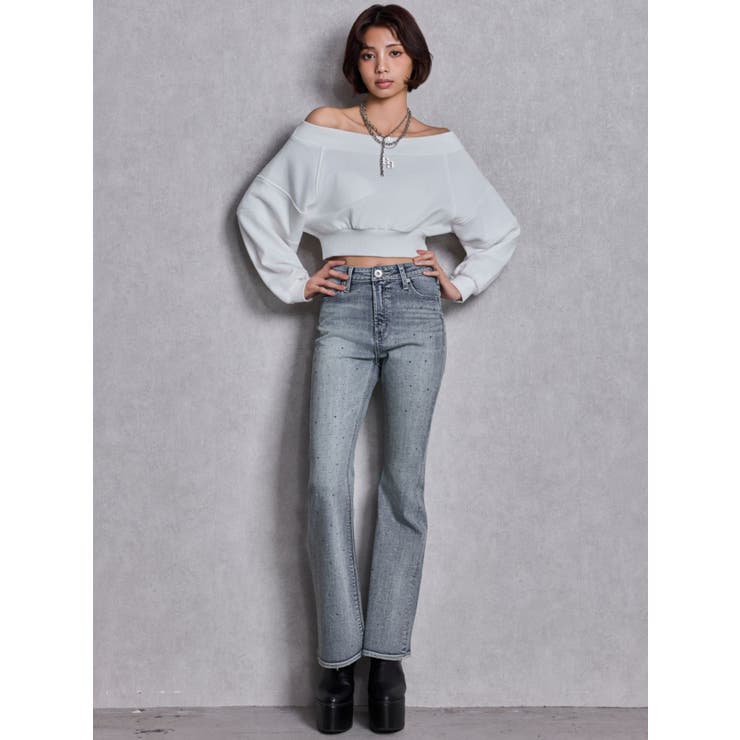 GG short スウェットトップス | GYDA | 詳細画像8 