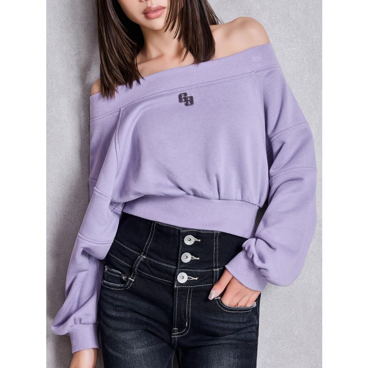 パープル | GG short スウェットトップス | GYDA