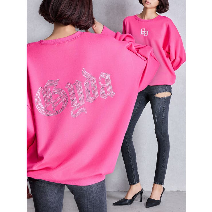 ピンク | GG BACK bijouプルオーバー | GYDA