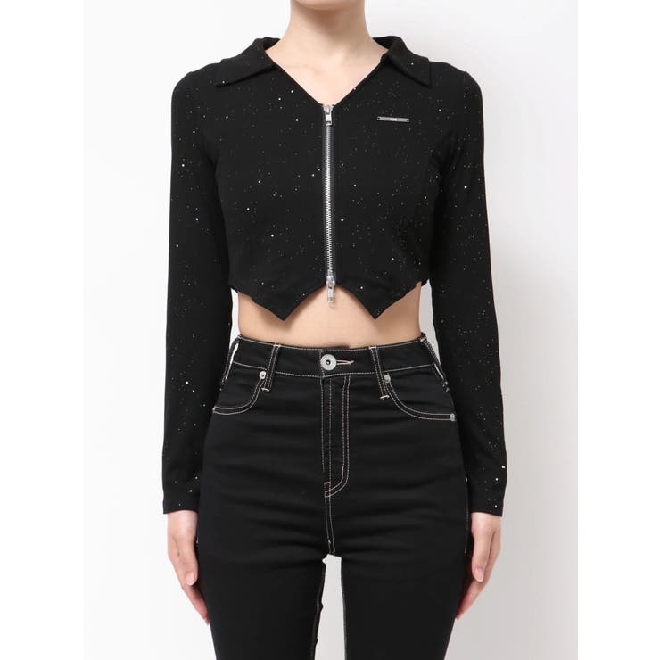 GYDA hologram ZIPトップス | GYDA | 詳細画像10 