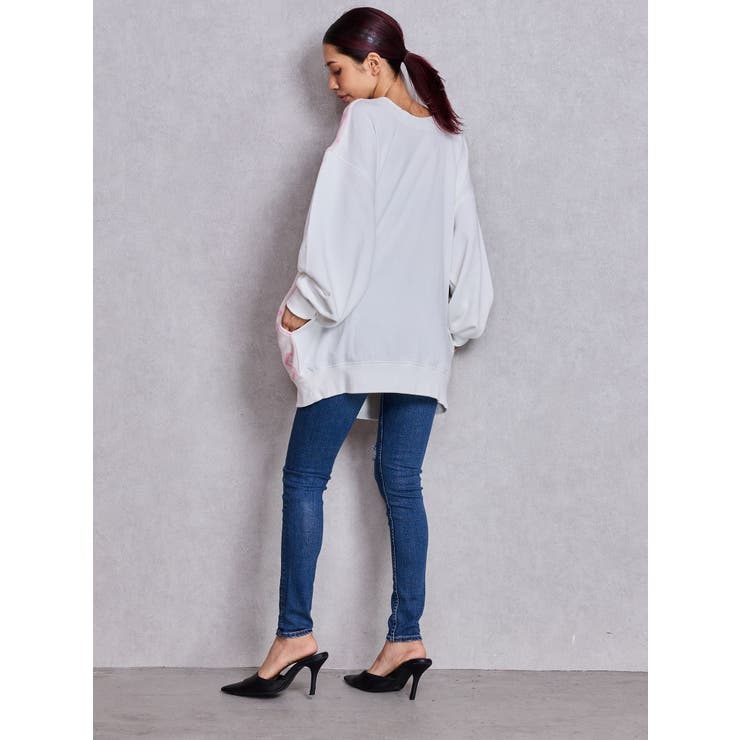 SHOPLIST限定】GGニットドッキングスウェットトップス[品番