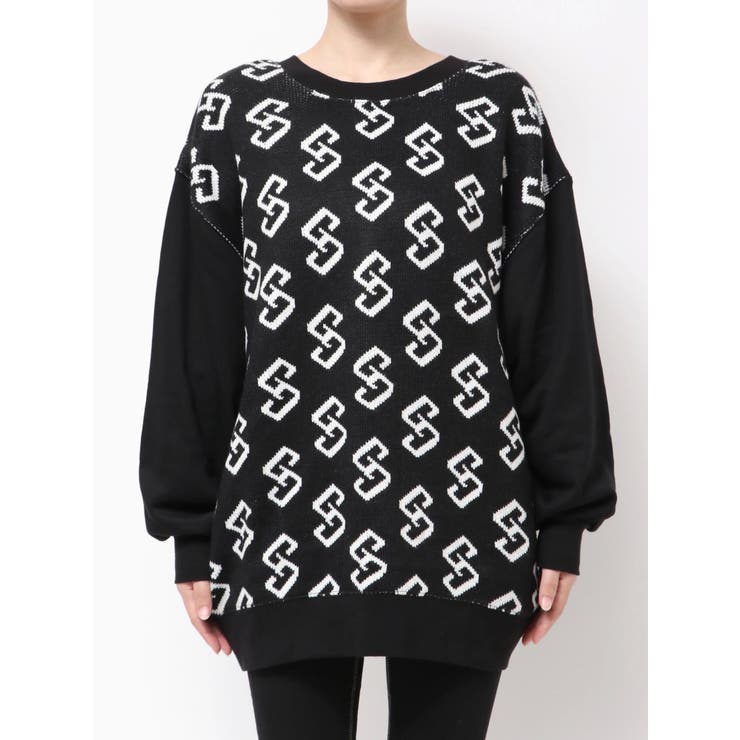 【SHOPLIST限定】GGニットドッキングスウェットトップス | GYDA | 詳細画像19 