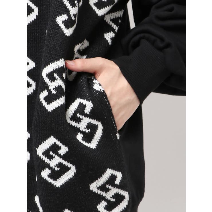 【SHOPLIST限定】GGニットドッキングスウェットトップス | GYDA | 詳細画像24 