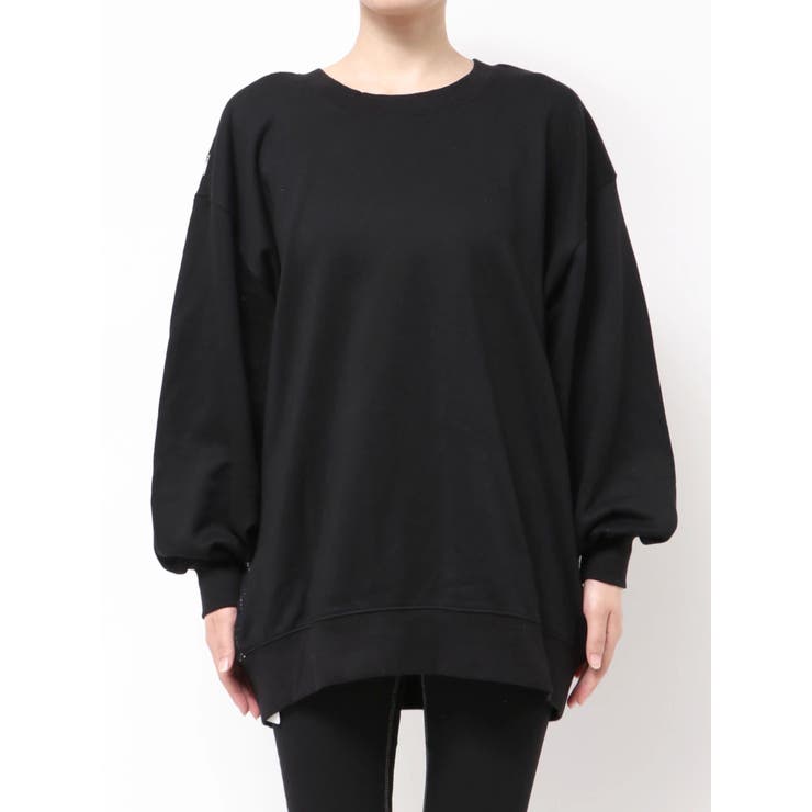 SHOPLIST限定】GGニットドッキングスウェットトップス[品番