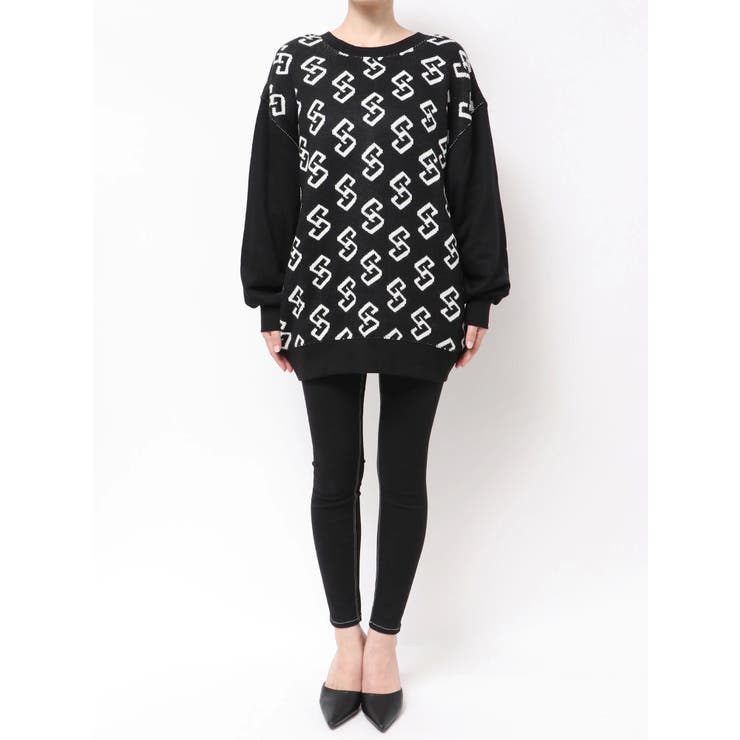 【SHOPLIST限定】GGニットドッキングスウェットトップス | GYDA | 詳細画像28 