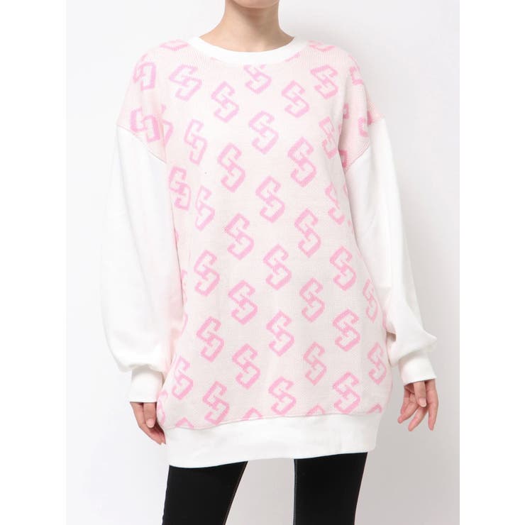 【SHOPLIST限定】GGニットドッキングスウェットトップス | GYDA | 詳細画像32 