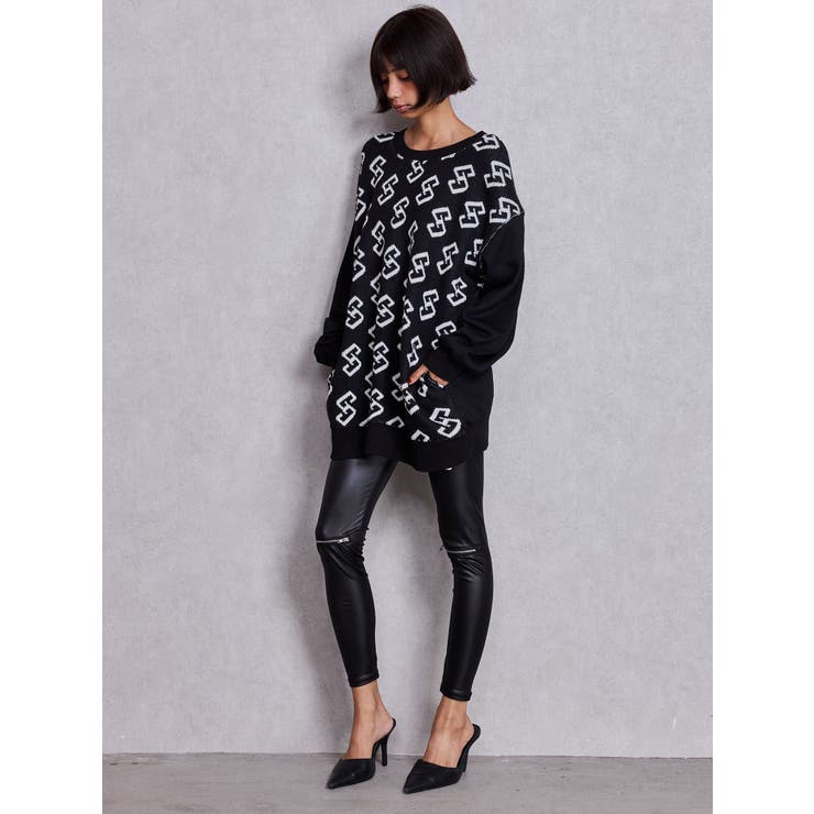 【SHOPLIST限定】GGニットドッキングスウェットトップス | GYDA | 詳細画像5 