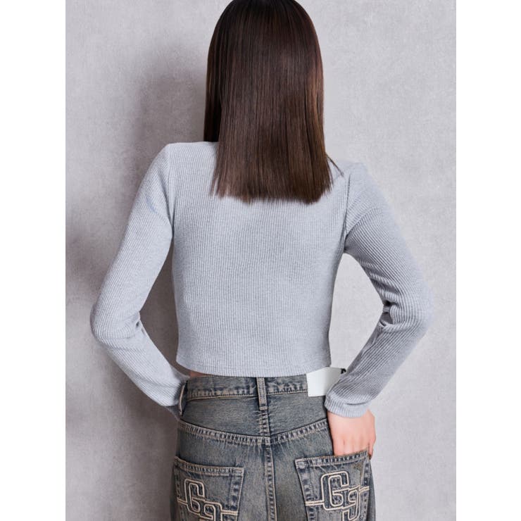 GDロゴラインストーンテレコトップス[品番：MKSW0067207]｜GYDA