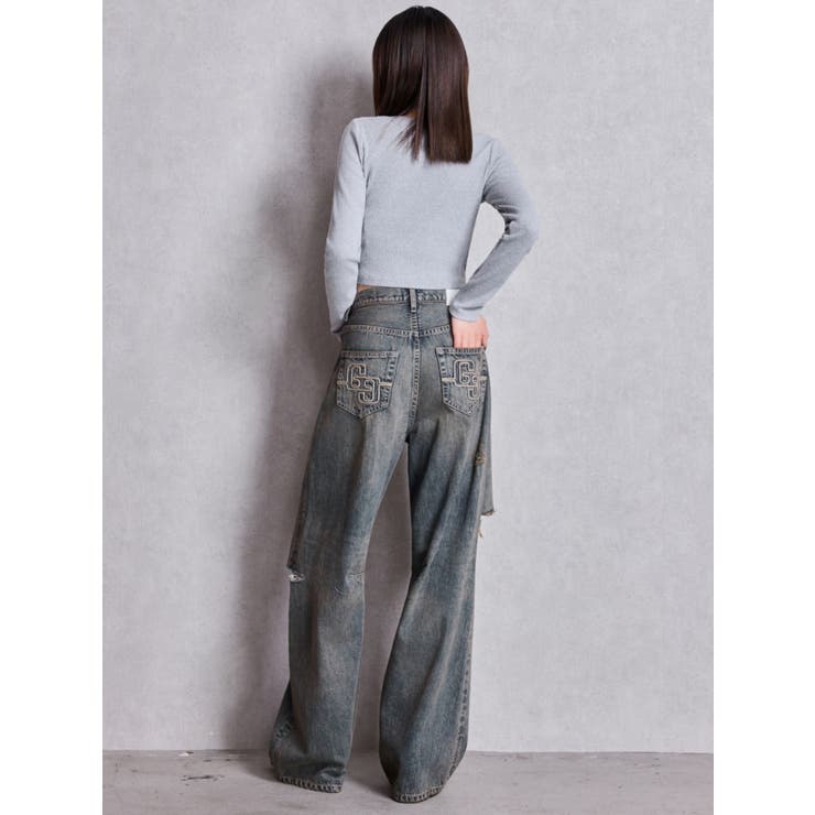 GDロゴラインストーンテレコトップス | GYDA | 詳細画像14 