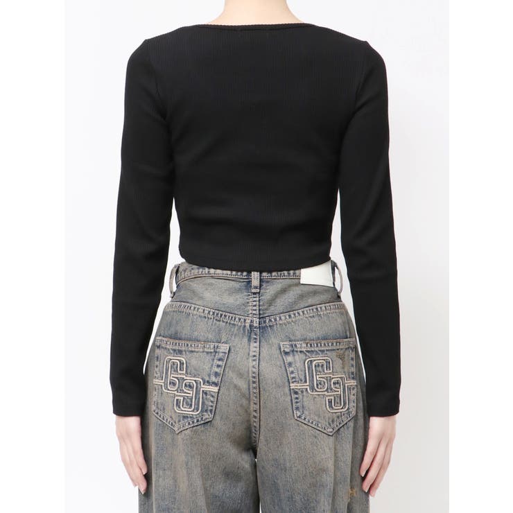 GDロゴラインストーンテレコトップス | GYDA | 詳細画像17 