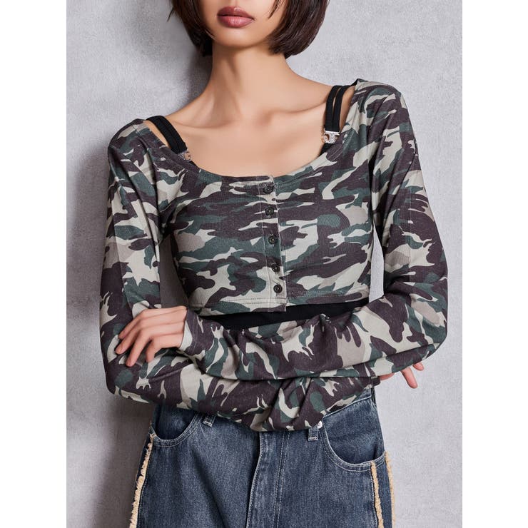 シアーショートトップス | GYDA | 詳細画像1 