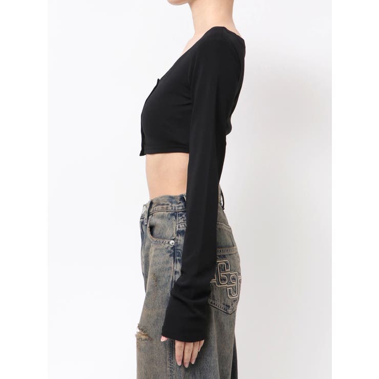 シアーショートトップス | GYDA | 詳細画像12 