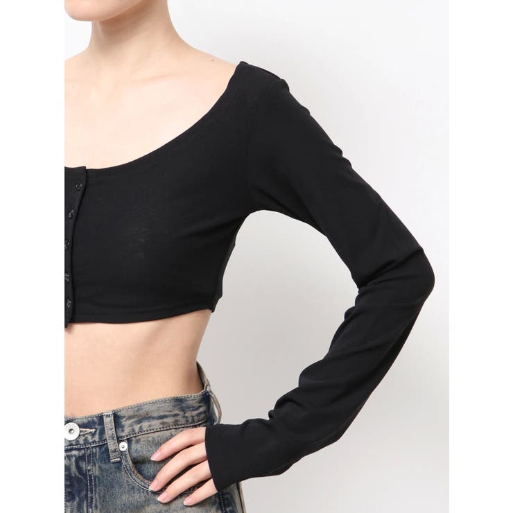 シアーショートトップス | GYDA | 詳細画像15 