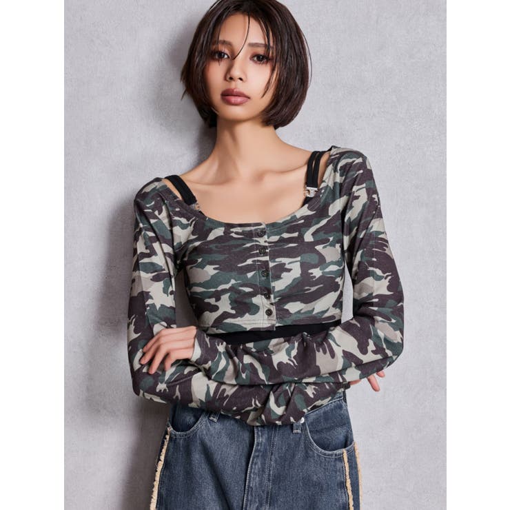 シアーショートトップス | GYDA | 詳細画像2 