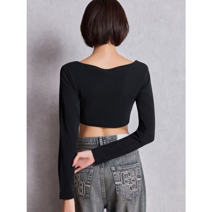 シアーショートトップス | GYDA | 詳細画像7 