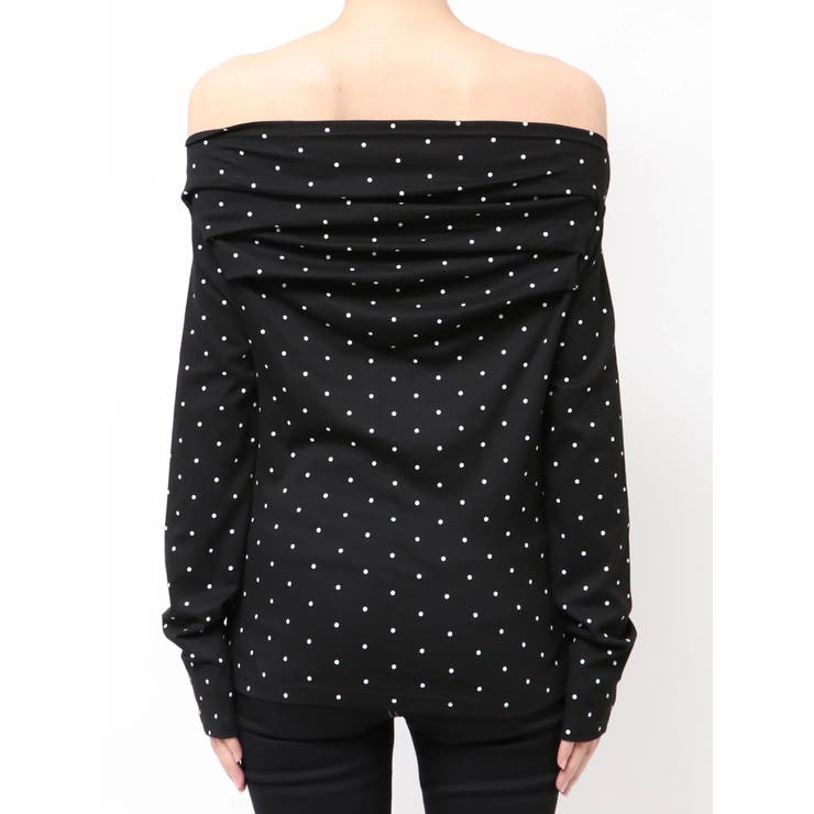ドットパターンオフショルトップス | GYDA | 詳細画像12 