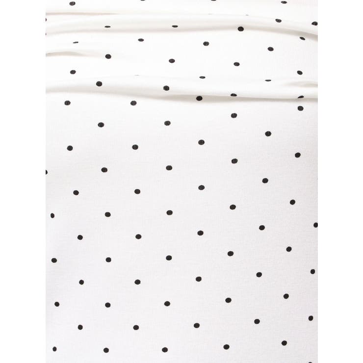 ドットパターンオフショルトップス | GYDA | 詳細画像18 