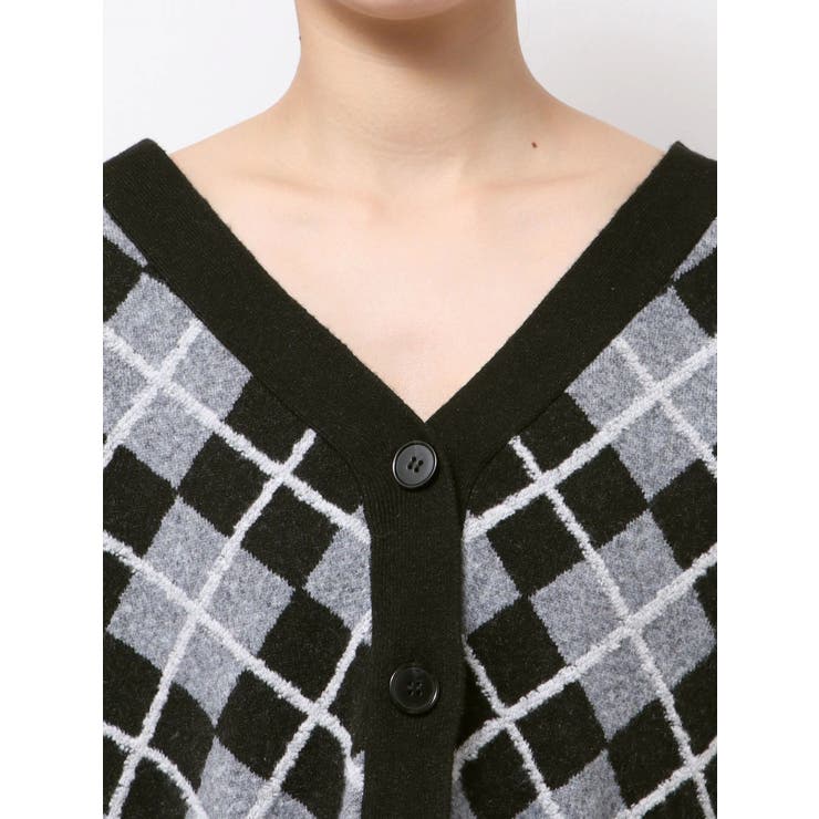 アーガイルニットカーディガン | GYDA | 詳細画像13 