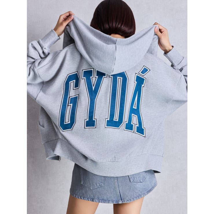 GYDAパーカー ジェイダ GYDA COFFEE BUNNY BIGスウェットパーカー （BLK