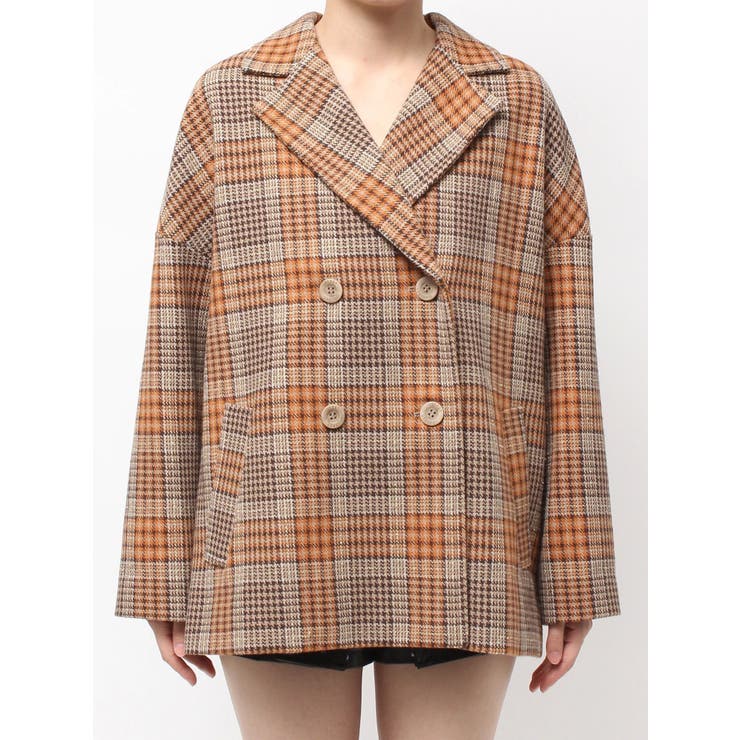 ラメmaterialチェスターコート | GYDA | 詳細画像20 